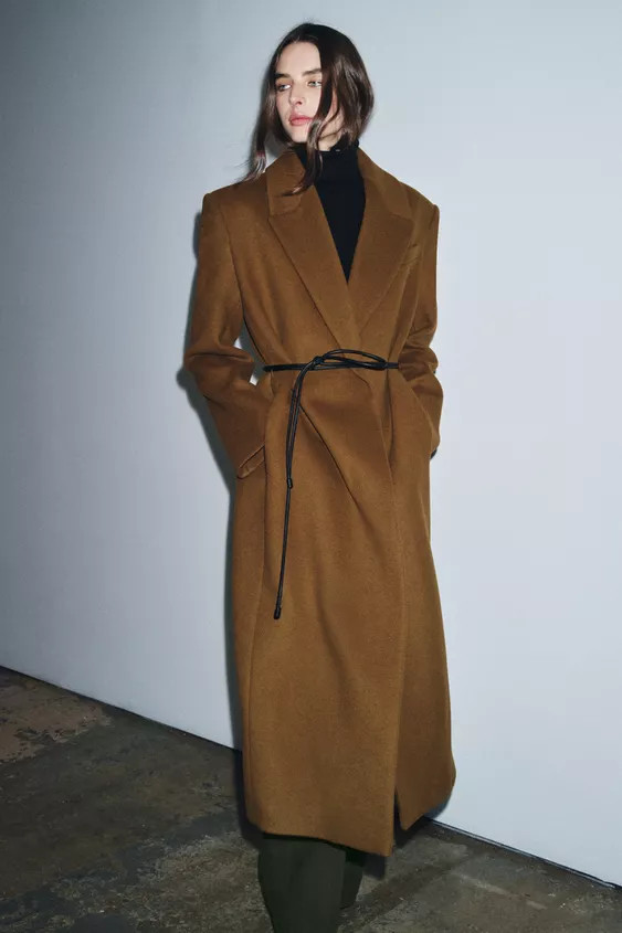 WOOL BLEND COAT ZW COLLECTION | Zara US