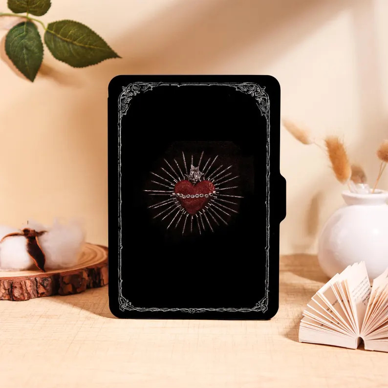 Gothic Sacred Heart Kindle Case for Kindle 2025,paperwhite 12/11/10th&kobo Clara,ornate Border Co... | Etsy (US)