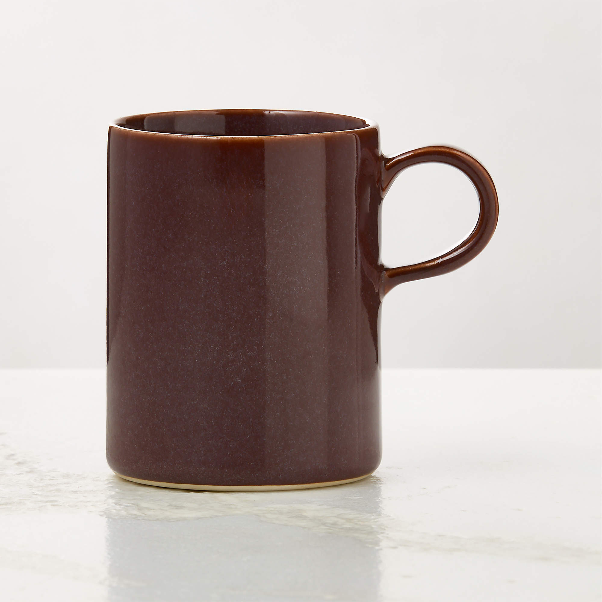 Prado Oxblood Coffee Mug with Reactive Glaze 12oz + Reviews | CB2 | CB2