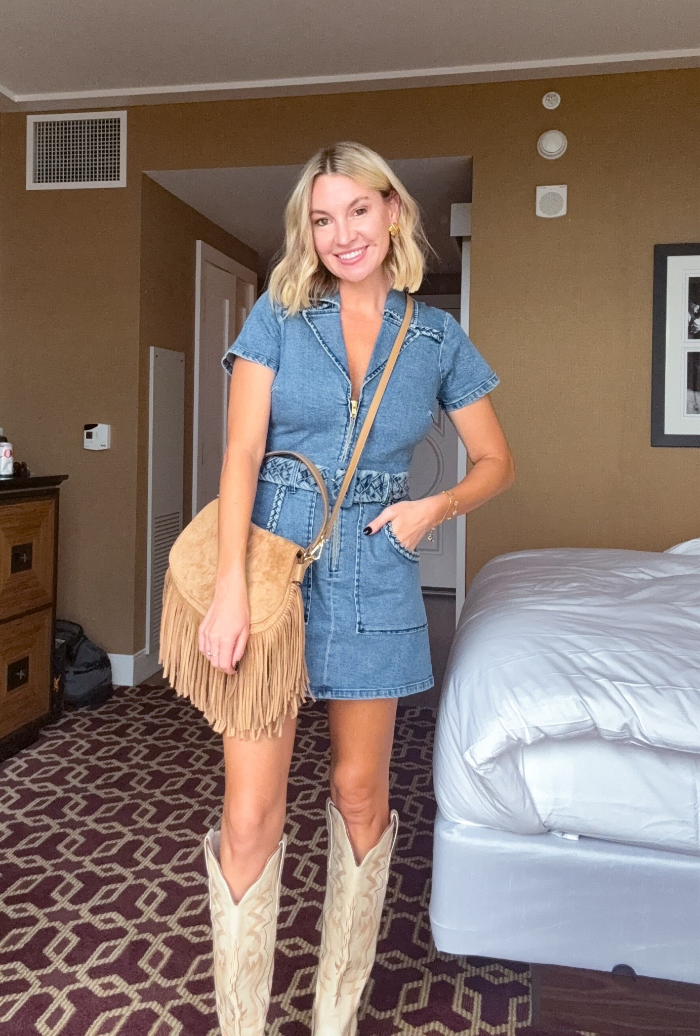 Loving this revolve denim dress and can you believe this bag is Walmart?!

#LTKootd #LTKgrwm #LTKSaleAlert