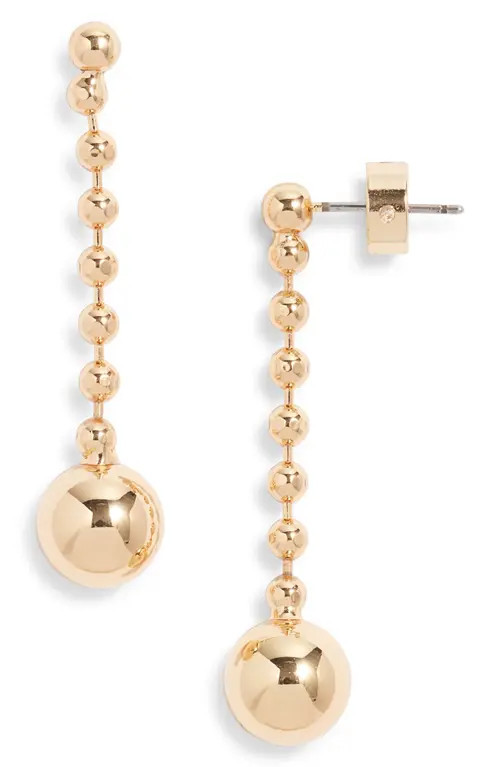 Nordstrom Ball Chain Orb Drop Earrings in Gold at Nordstrom | Nordstrom