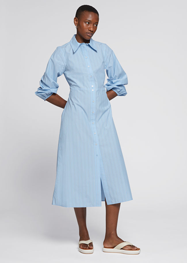 Fitted Cut-Out Shirt Dress | & Other Stories US