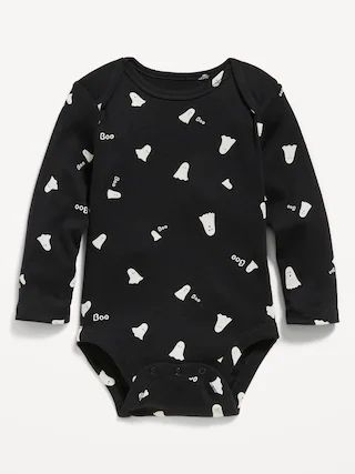 Unisex Long-Sleeve Printed Bodysuit for Baby | Old Navy (US)