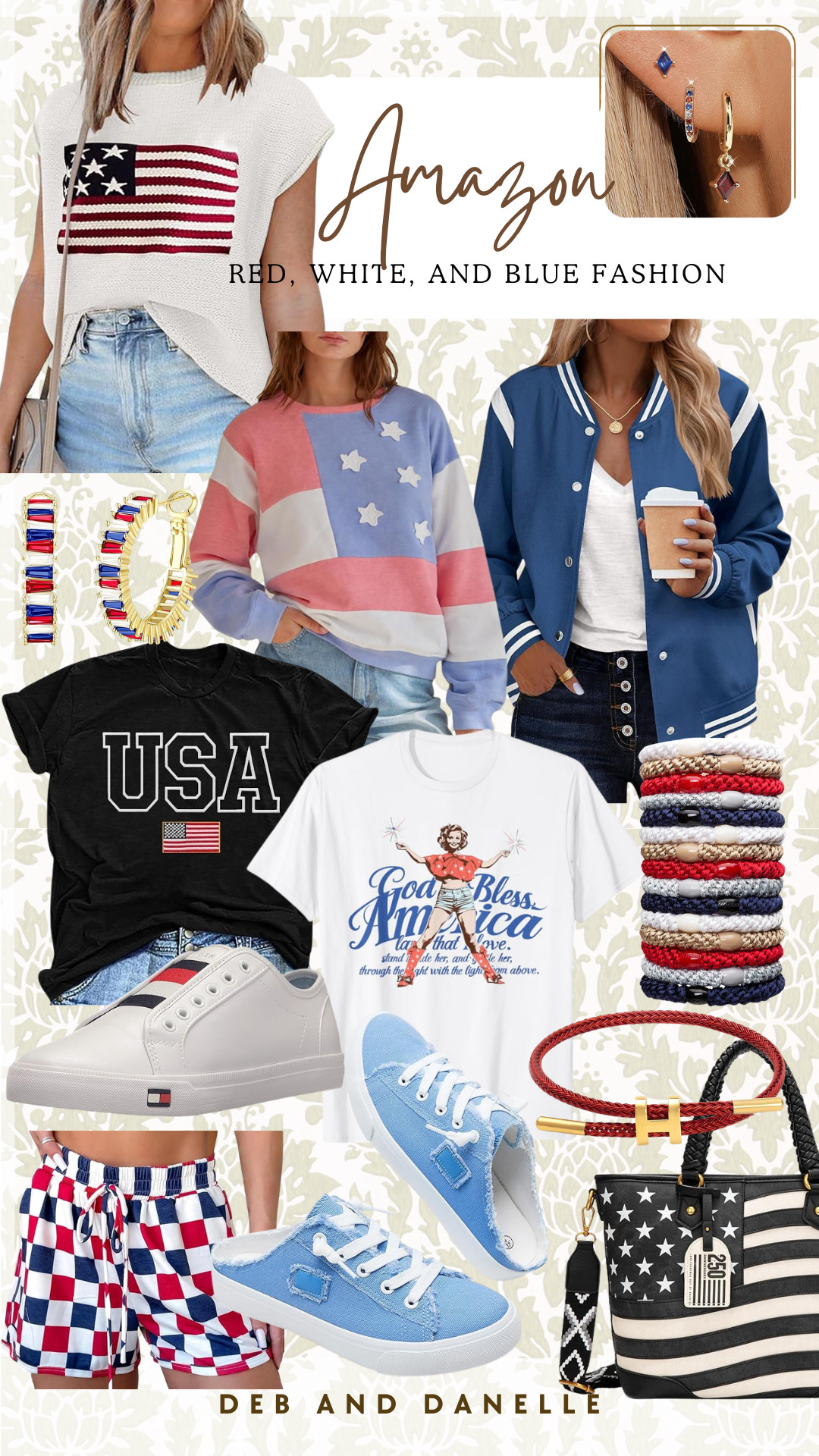 Get your last-minute Patriotic fashion pieces from Amazon for the upcoming holiday weekend. Best of all, these pieces can be worn all year long.  

 #LTKSeasonal #LTKMidsize