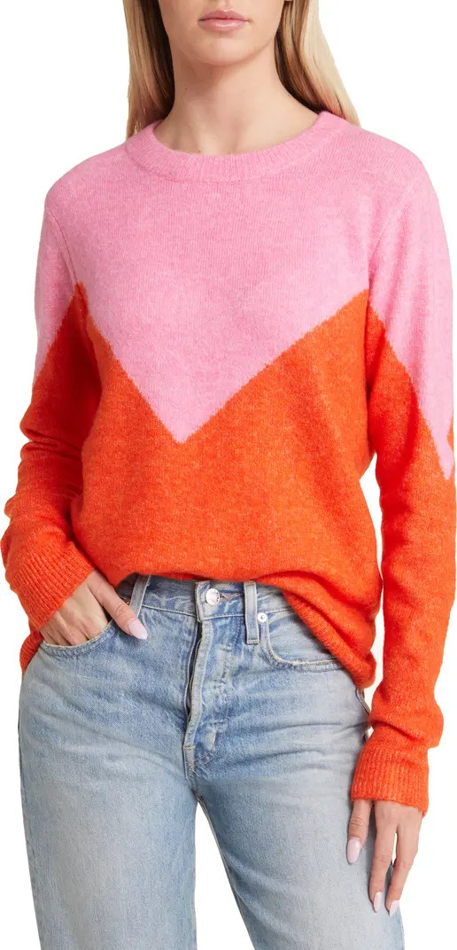 Plaza Colorblock Crewneck Sweater | Nordstrom