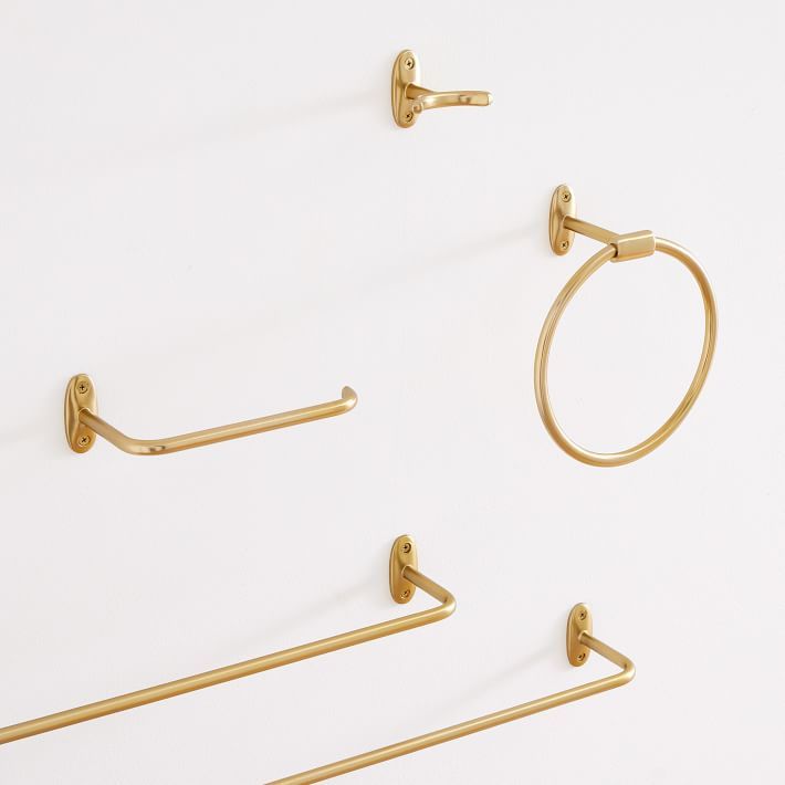 Brill Pure Bath Hardware - Antique Brass | West Elm (US)