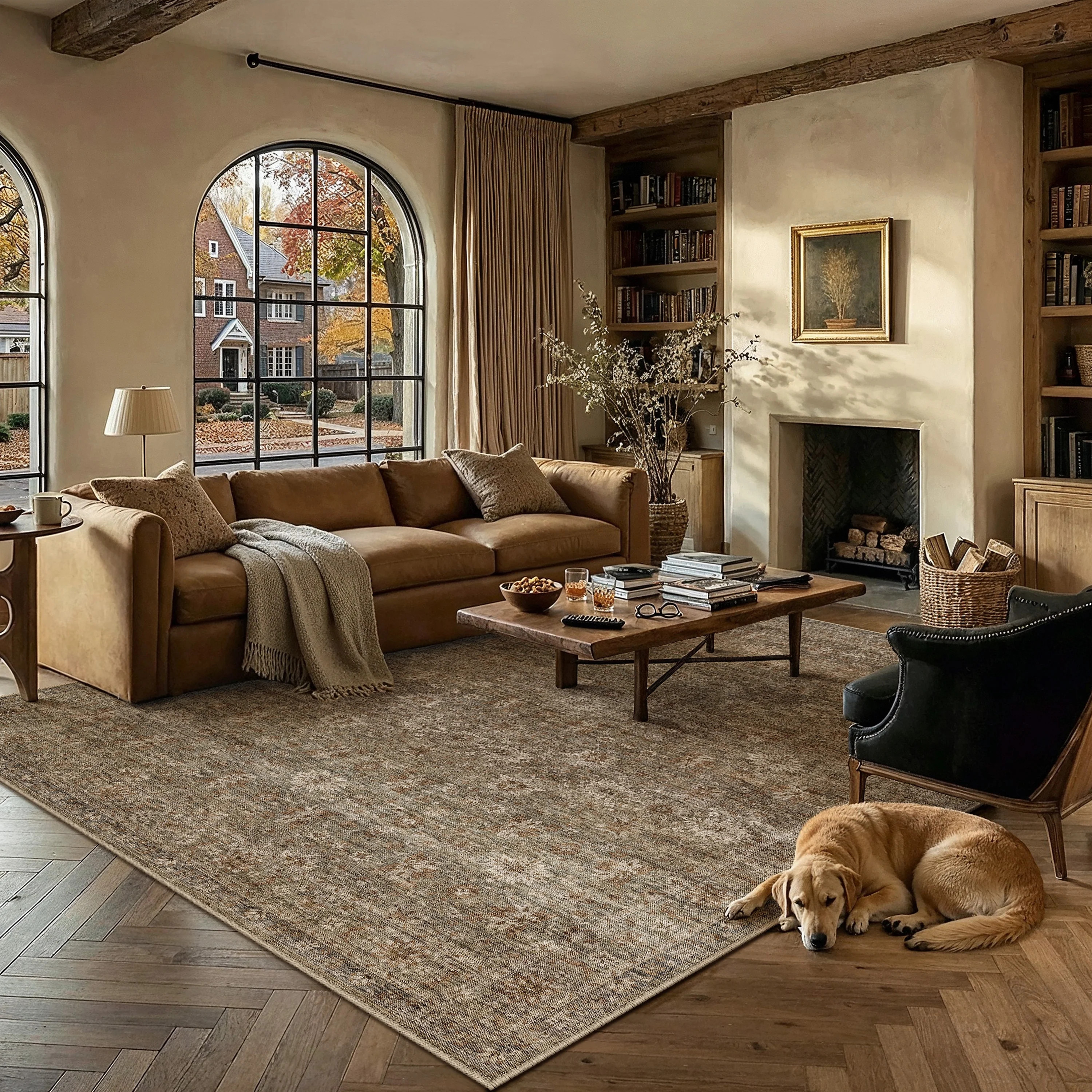 BERTHMEER 9'x12' Area Rugs for Living Room Bedroom Office Dining Room Farmhouse Vintage Non Slip ... | Walmart (US)