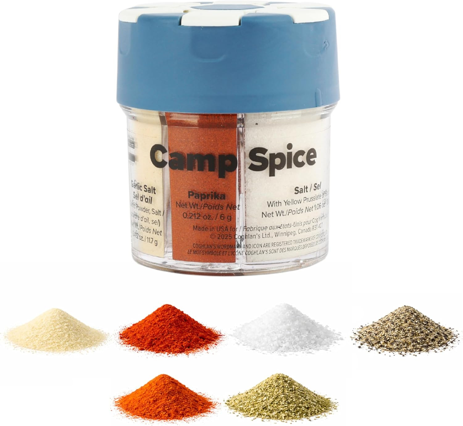 Coghlan’s Multi-Spice Shakers – Compact 6-in-1 Seasoning Containers for Camping, Travel, BBQ ... | Amazon (US)