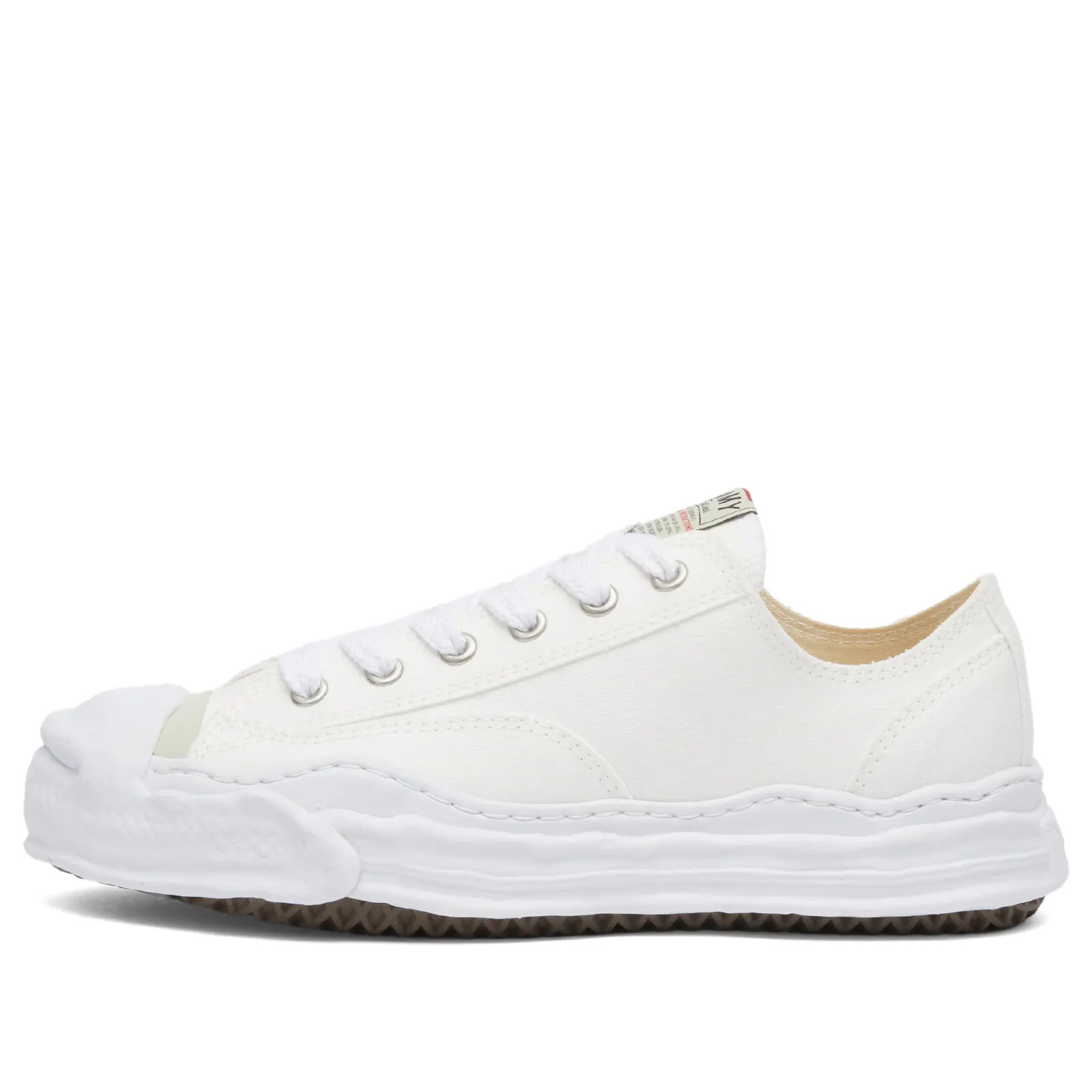 Maison MIHARA YASUHIRO Men's Original Sole Toe Cap Lowcut Canvas S White | END. Clothing