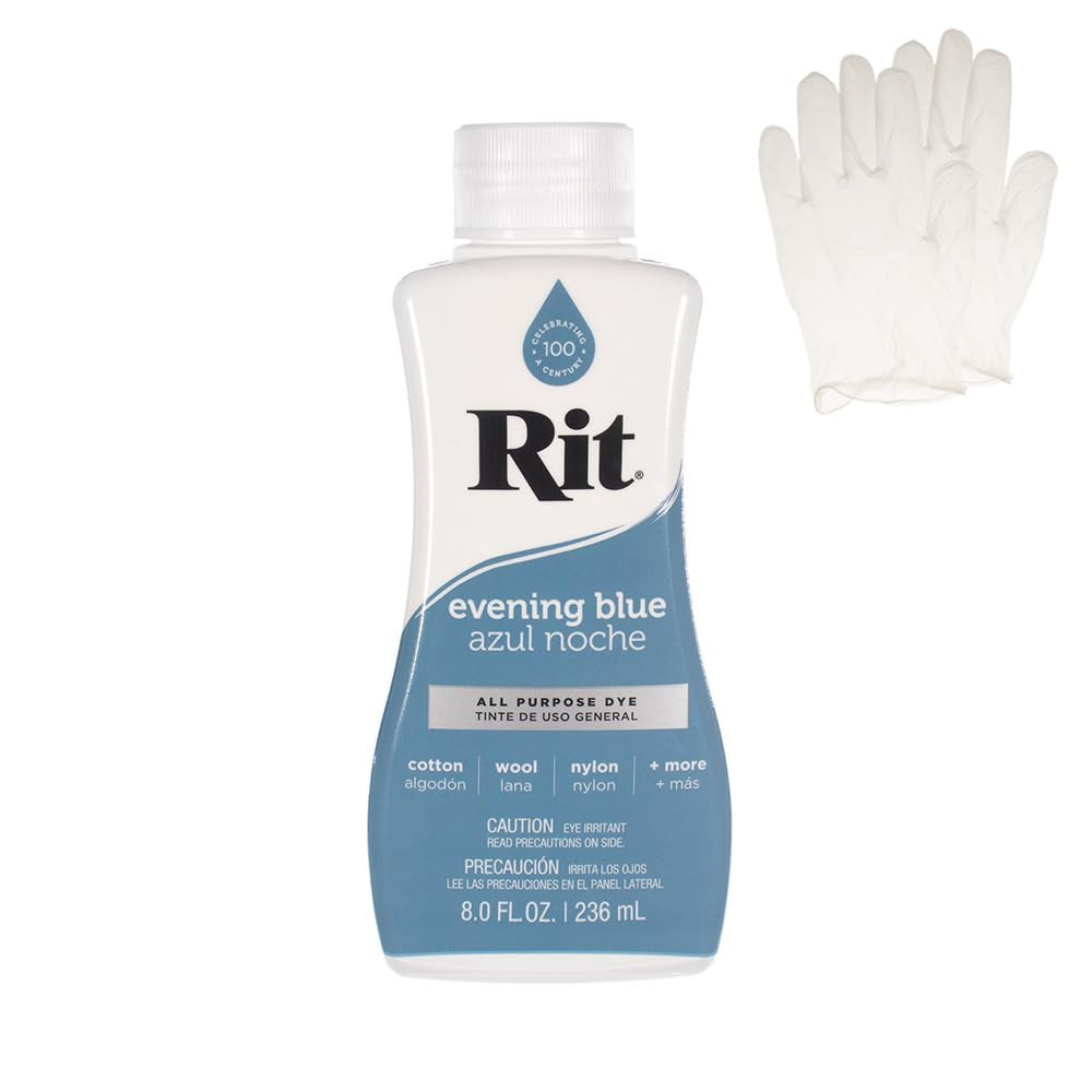 Rit Dye – Liquid Fabric Dye for Crafting, Clothing, and Décor – 8 oz. Bottle – Evening Blu... | Amazon (US)
