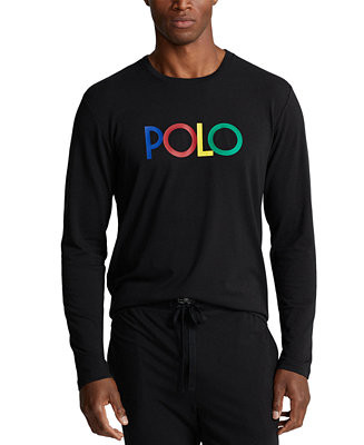 Men's Logo Long Sleeve Sleep Shirt | Macys (US)