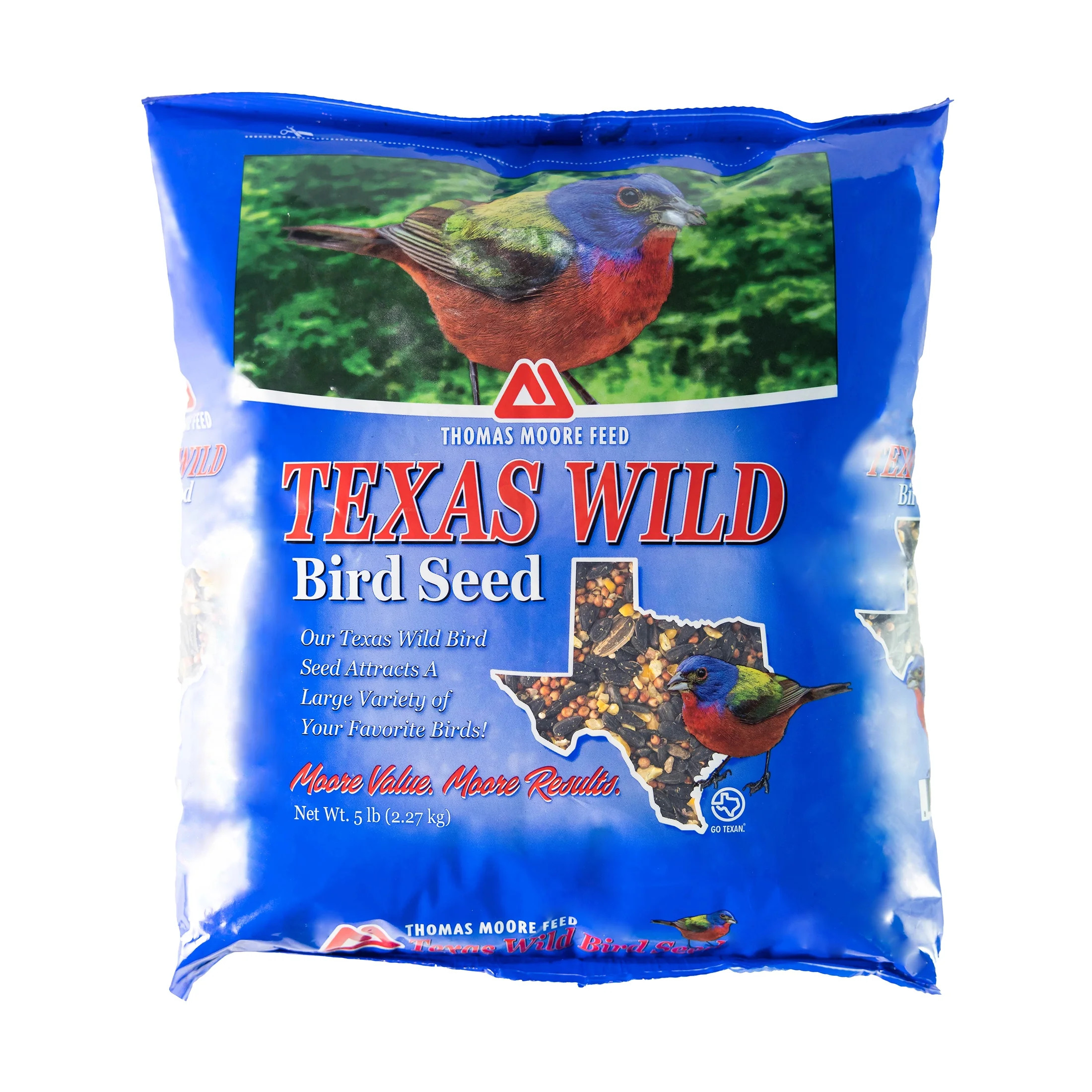 Thomas Moore Feed Texas Wild Bird Seed and Feed, Dry, 5 lb bag , 1 Pack | Walmart (US)