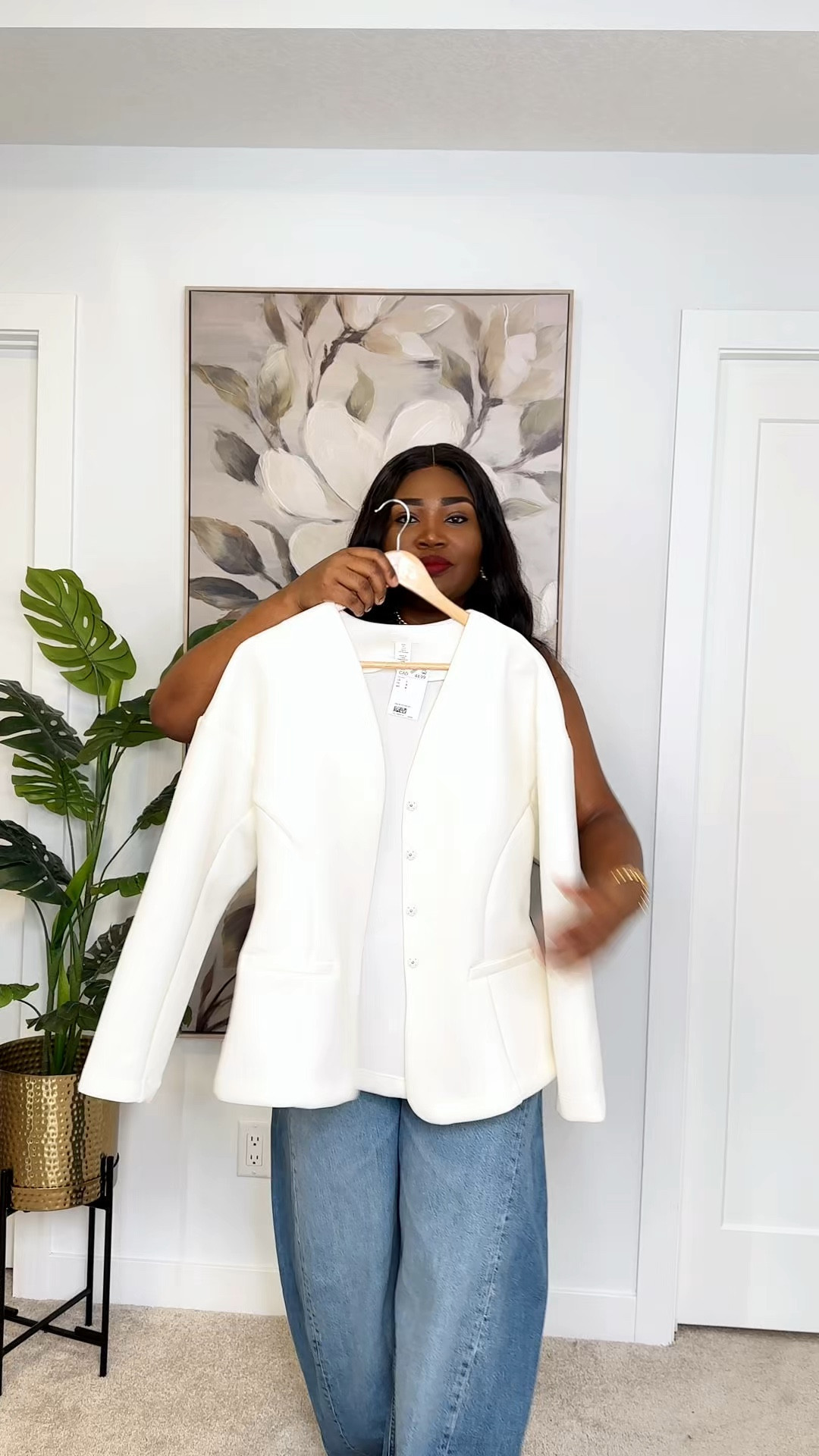 Collarless blazer outfit inspo 

#LTKcanada #LTKfall #LTKmodest