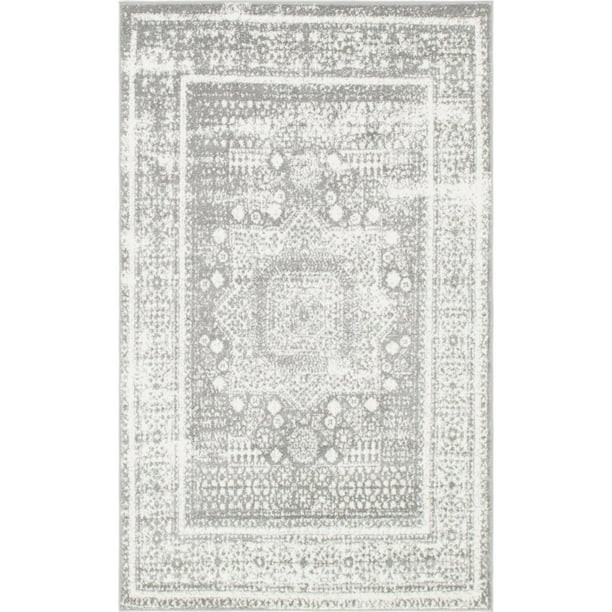 Unique Loom Indoor Rectangular Traditional Vintage Area Rugs Gray/Off-White, 5' 0 x 8' 0 - Walmar... | Walmart (US)