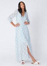 Brooke Gown Blue Daisy Voile | Abbey Glass