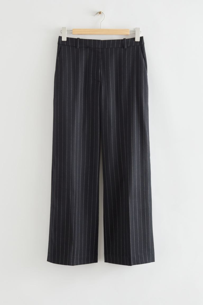 Straight Press Crease Trousers | H&M (UK, MY, IN, SG, PH, TW, HK)