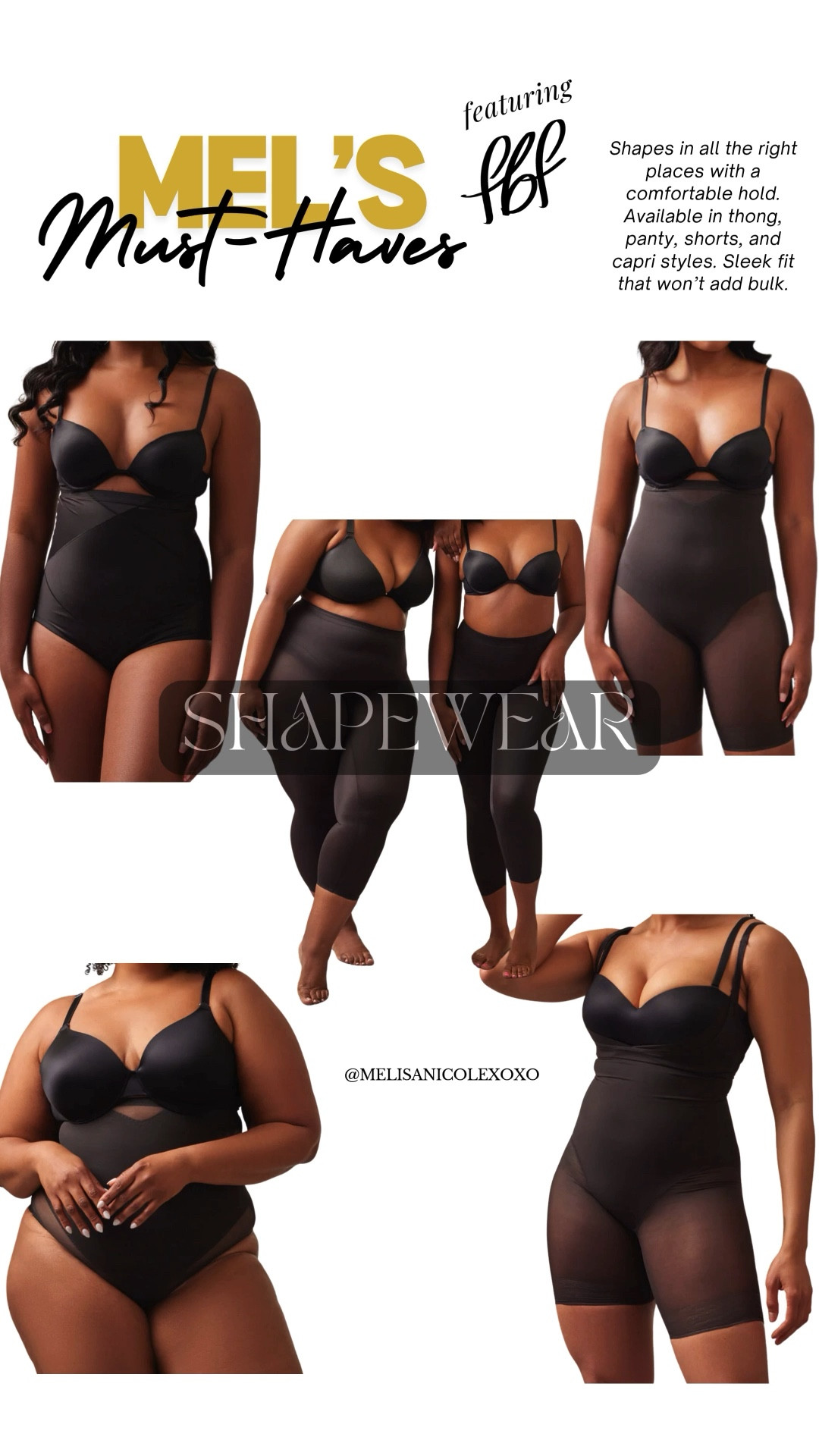 FBF Body Shapewear snatches you in all the right places with a comfortable hold. Available in thong, panty, shorts, and capri styles. Sleek fit that won’t add bulk.

#Shapewear

#LTKgrwm