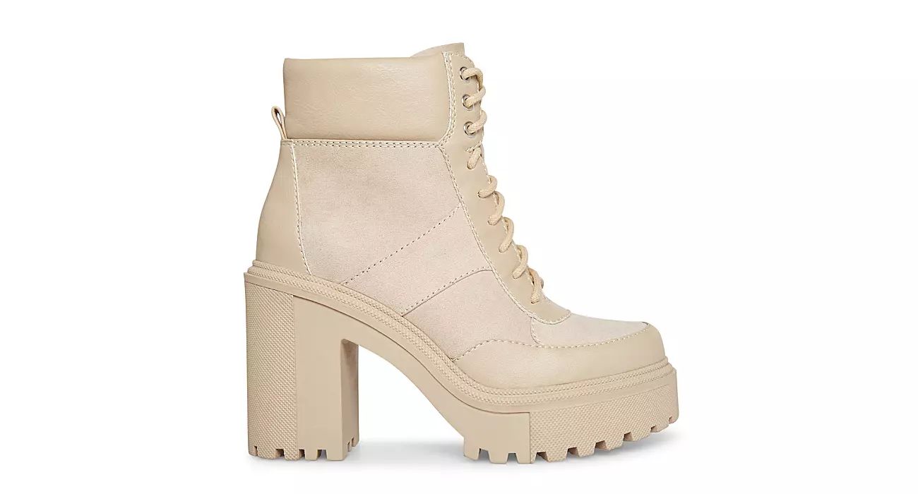 Madden Girl Womens Roguee Lace-up Boot - Taupe | Rack Room Shoes
