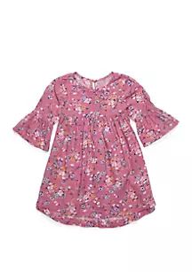 Toddler Girls Bell Sleeve Dress | Belk
