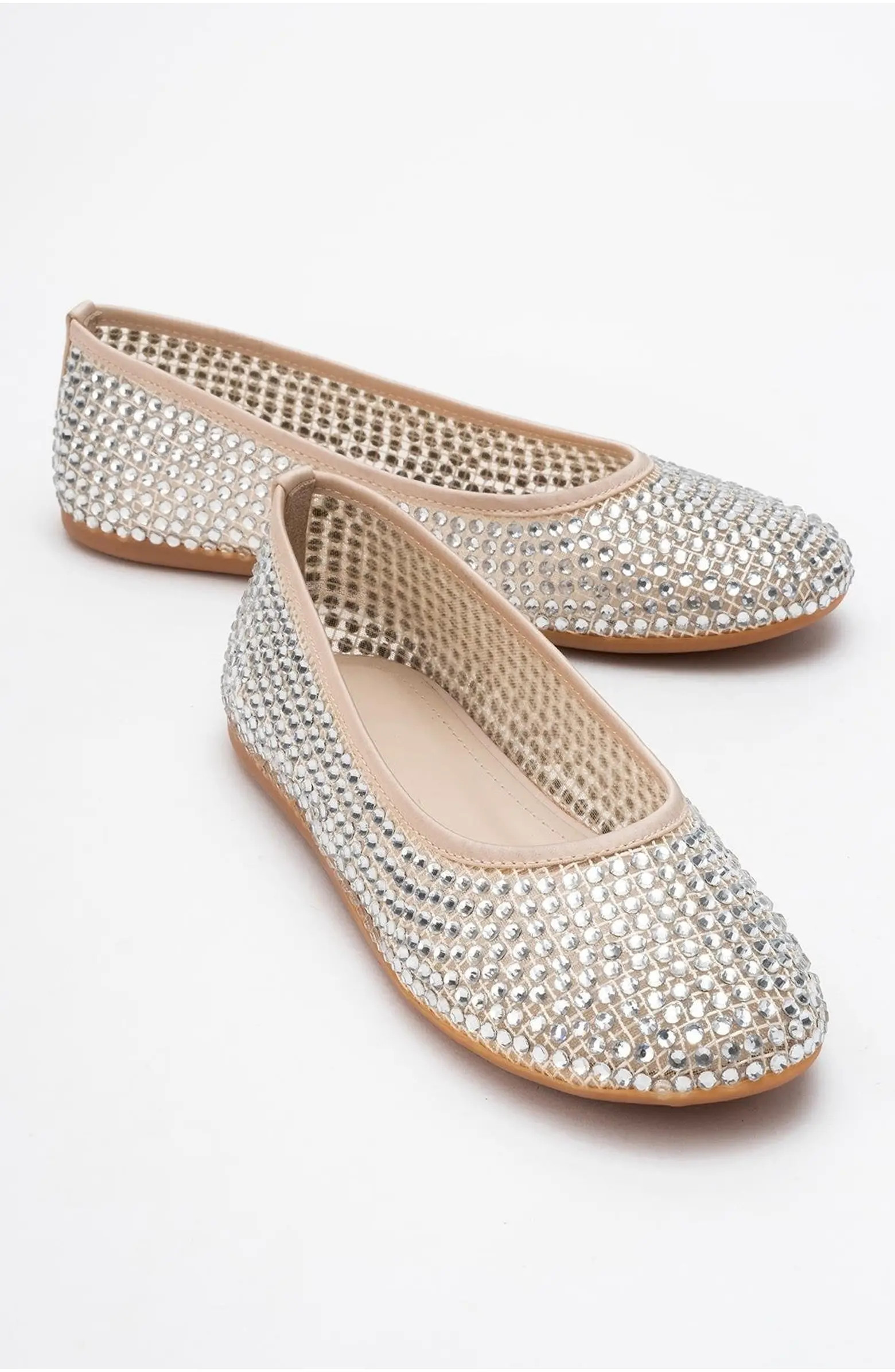 Prologue Shoes Runway Mesh Embellished Ballet Flat | Nordstrom | Nordstrom