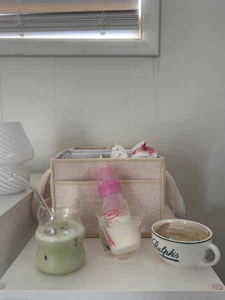 Our current set up most mornings haha Seriously though - these bottles are so nice (and how cute - the pink! Don’t worry boy moms, there’s other colors available and linked haha)! We loved the preemie nipples especially when the girls were first born. Loving my new glasses for iced matchas and Cahl made a latte in our classic Ralph coffee cups (miss you NYC)! 

#LTKbaby #LTKhome