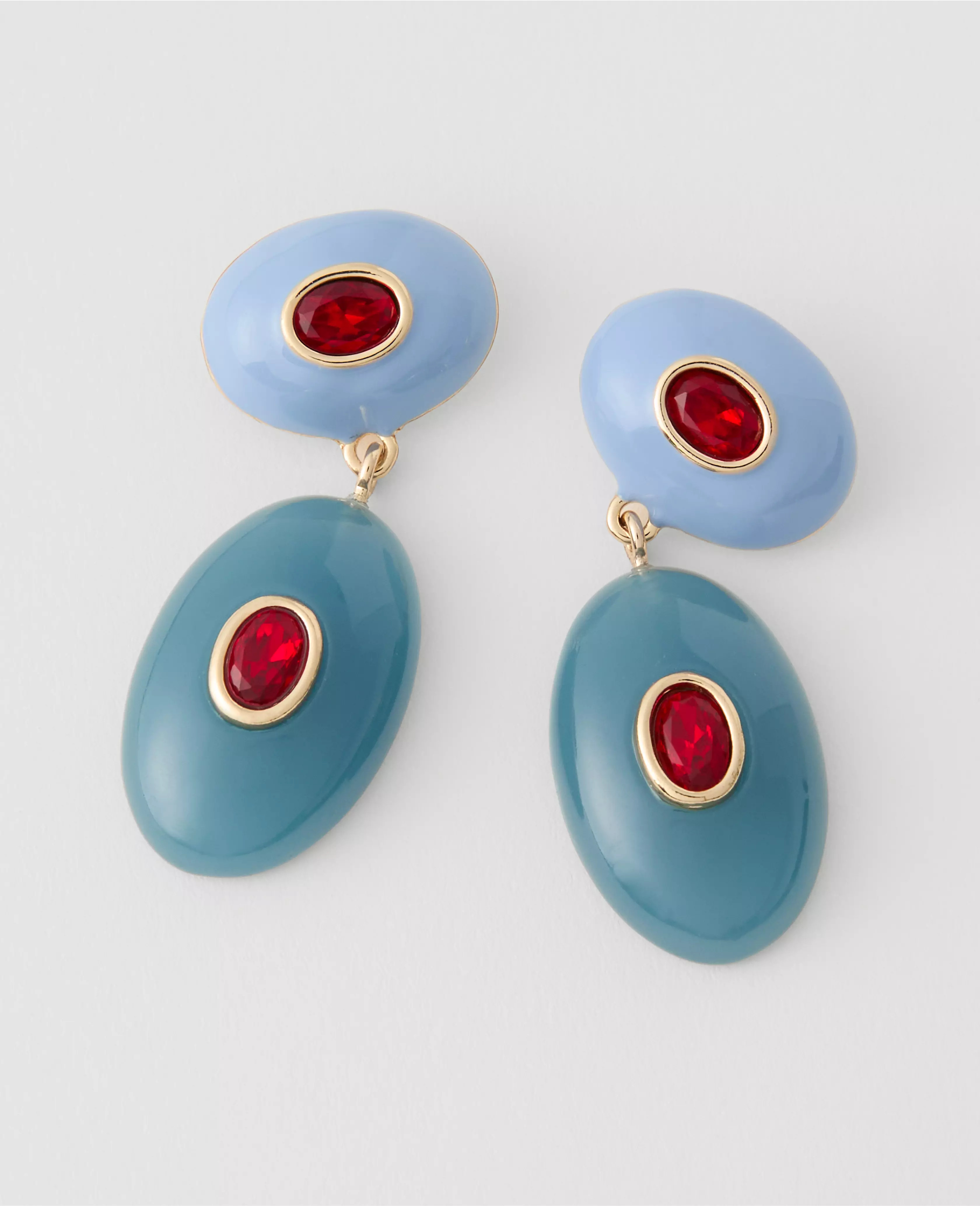 Double Crystal Drop Earrings | Ann Taylor