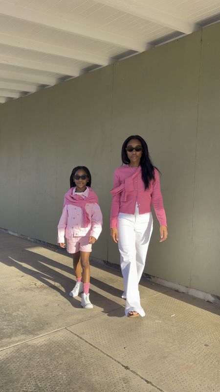 Mom and daughter spring outfits: denim and cardigans 

#LTKkids #LTKVideo #LTKfamily
