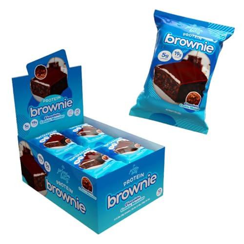 Prime Bites Protein Brownie from Alpha Prime Supplements | High Protein, Collagen Fortified Low Sugar Treat | Delicious Snack | 12 Bars per Box (Chocolate Cookie Monster) | Amazon (US)