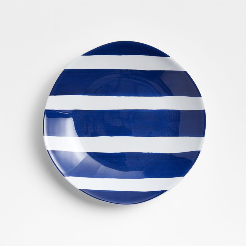 Marin Cabana Stripe Melamine Salad Plate + Reviews | Crate & Barrel | Crate & Barrel