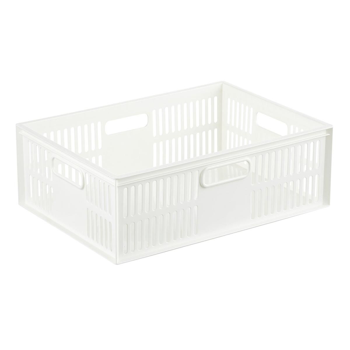 Small Chancellor Basket White | The Container Store