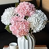 3PCS 22 inch Lifelike Artificial Hydrangea Large Real Touch Flowers Artificial Flowers Dry Flower... | Amazon (US)