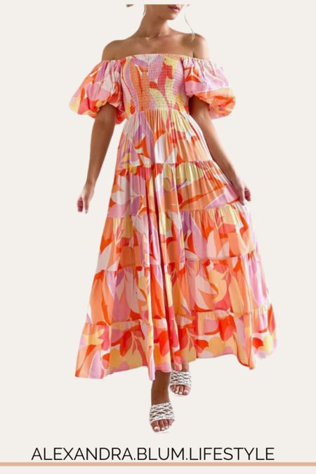 Orange floral maxi dress from Amazon! Perfect tie front t shirt midi dress for graduation, travel beach vacation and summer dress! Church dress! Brunch dress! 

#LTKfindsunder50 #LTKSeasonal #LTKtravel