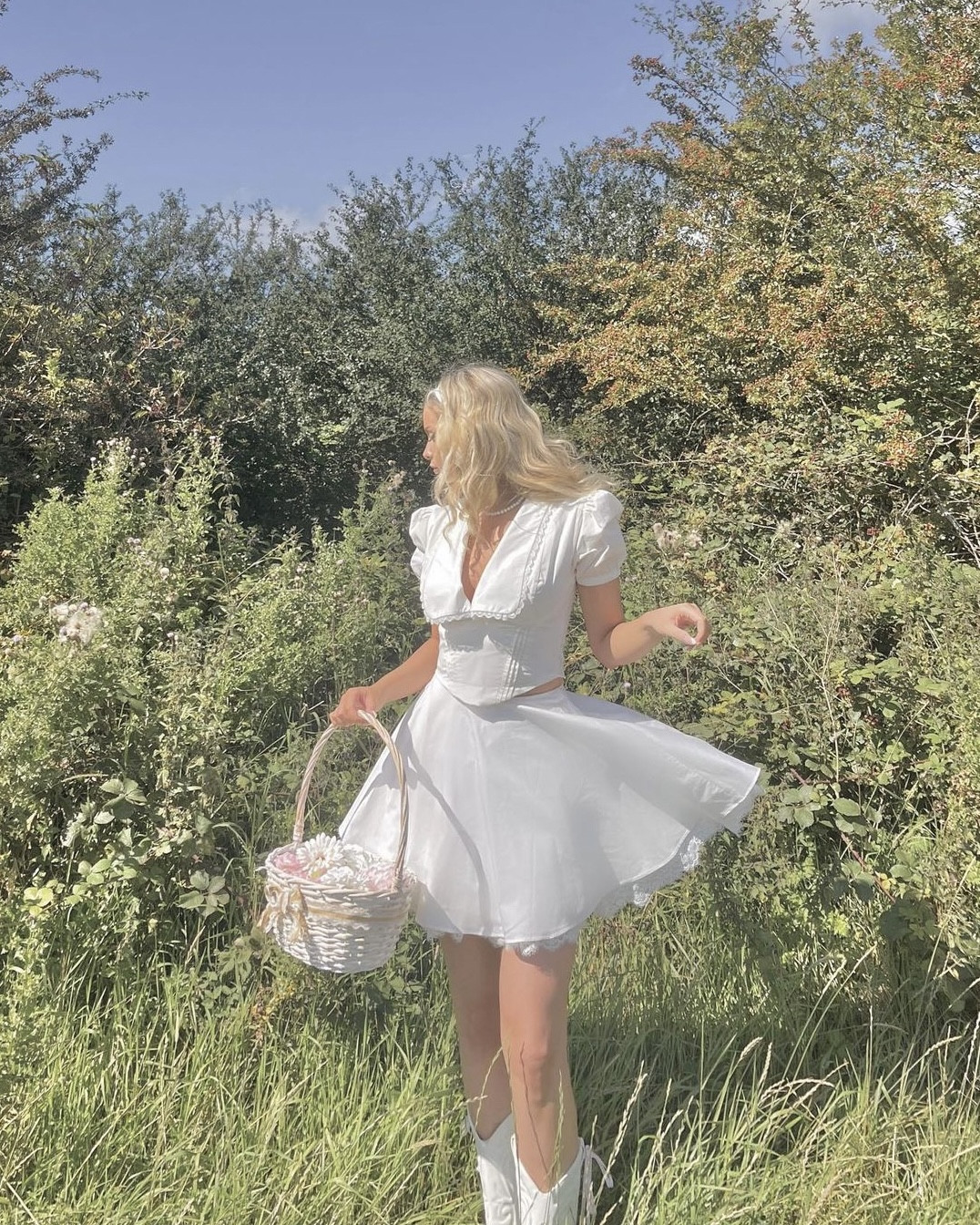 style tip: tie ribbon through the pull strap of your boots and make a bow for a coquette cowgirl look !!! <3

#cottagecore #barbie #cowboy

#LTKsummer #LTKstyletip #LTKspring