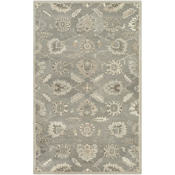 Caesar CAE-1199 Dark Brown/Beige/Camel Wool Hand-Knotted Area Rug | Rugs Direct