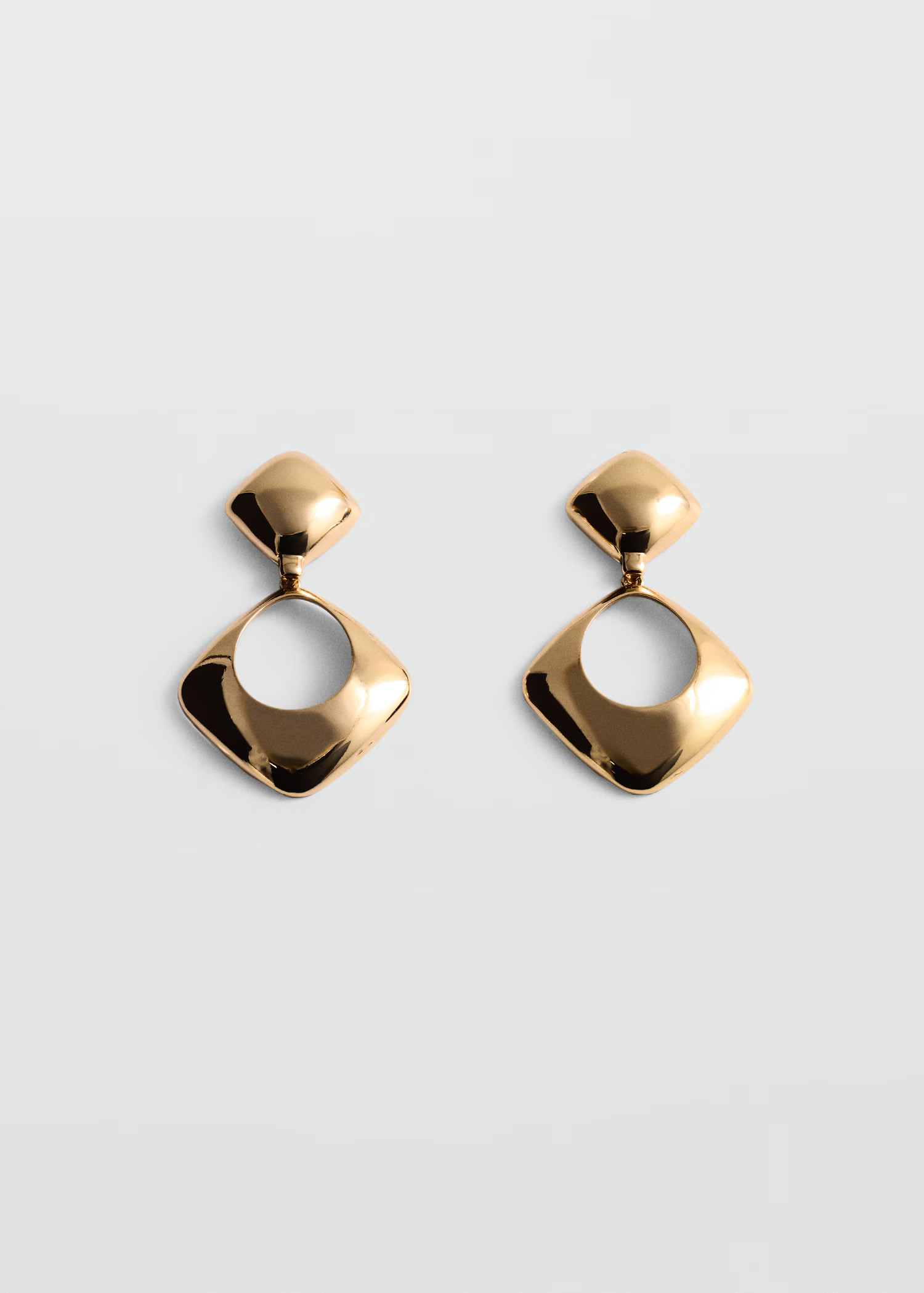 Geometric pendant earrings | Mango (US/MX/AU)