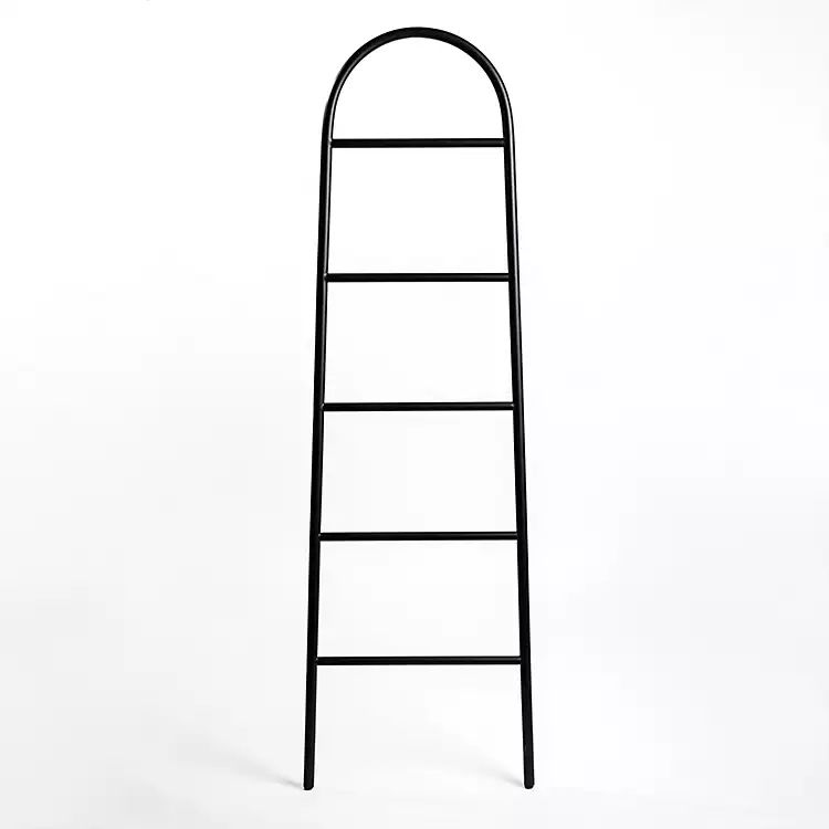 New! Black Metal Arched Leaning Ladder | Kirkland's Home