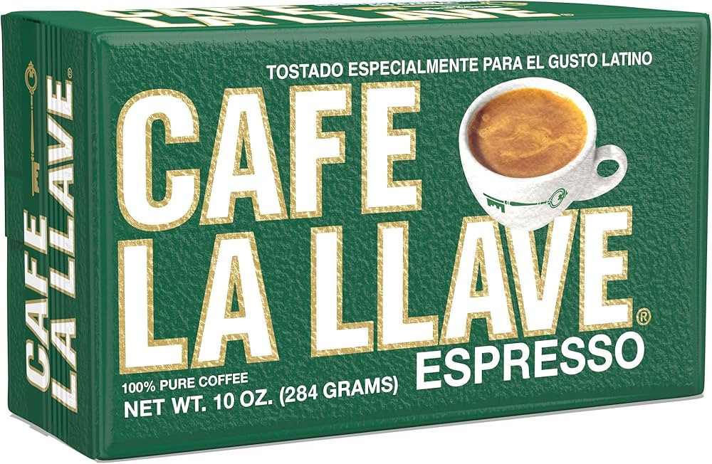 Cafe La Llave Espresso Dark Roast Coffee               
Item Form: Ground 

Size: 10 Ounce (Pack ... | Amazon (US)