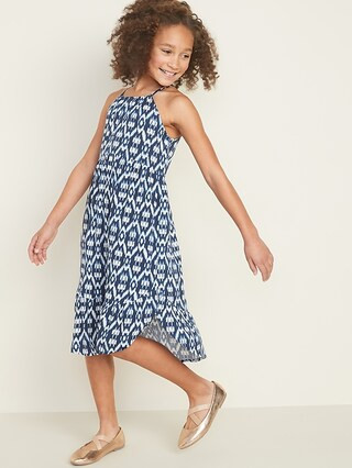 Sleeveless Tulip-Hem Midi Dress for Girls | Old Navy (US)