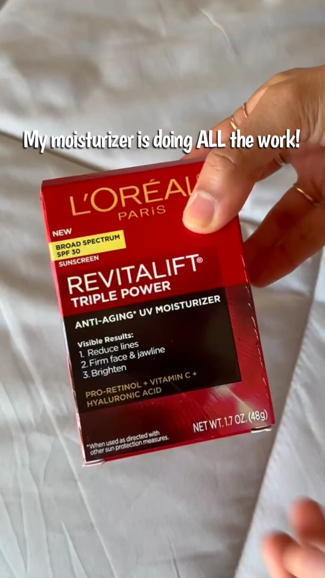 My moisturizer is doing all the work ✨ The L’Oreal Paris Revitalift Triple Power Face & Neck Moisturizer with SPF 30 hydrates, firms, and brightens my skin all in one step. It’s packed with Pro-Retinol, Hyaluronic Acid, and Vitamin C — leaving my skin smooth, glowy, and protected all day. The perfect morning essential for effortless skincare.


L’Oreal Paris Revitalift Triple Power, face moisturizer, anti-aging cream, SPF moisturizer, Pro-Retinol, Hyaluronic Acid, Vitamin C moisturizer, firming cream, brightening skincare, glowy skin, skincare routine, daily moisturizer, affordable skincare, drugstore skincare, beauty essentials, skincare favorites, morning skincare, moisturizer with SPF, radiant skin, hydration cream

#LTKFindsUnder50 #LTKBeauty #LTKSeasonal