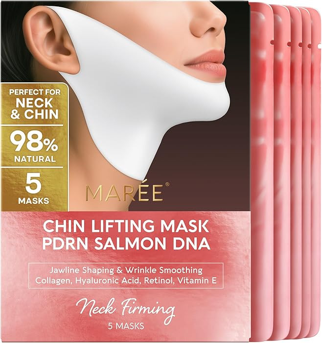 MAREE V Line Lifting Mask with PDRN Salmon DNA – Deep Collagen Face Mask for Women – Jawline ... | Amazon (US)