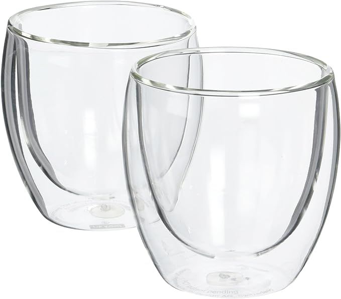 Bodum Pavina Glass, Double-Wall Insulated Glasses, Clear, 8 Ounces Each (Set of 2) | Amazon (US)