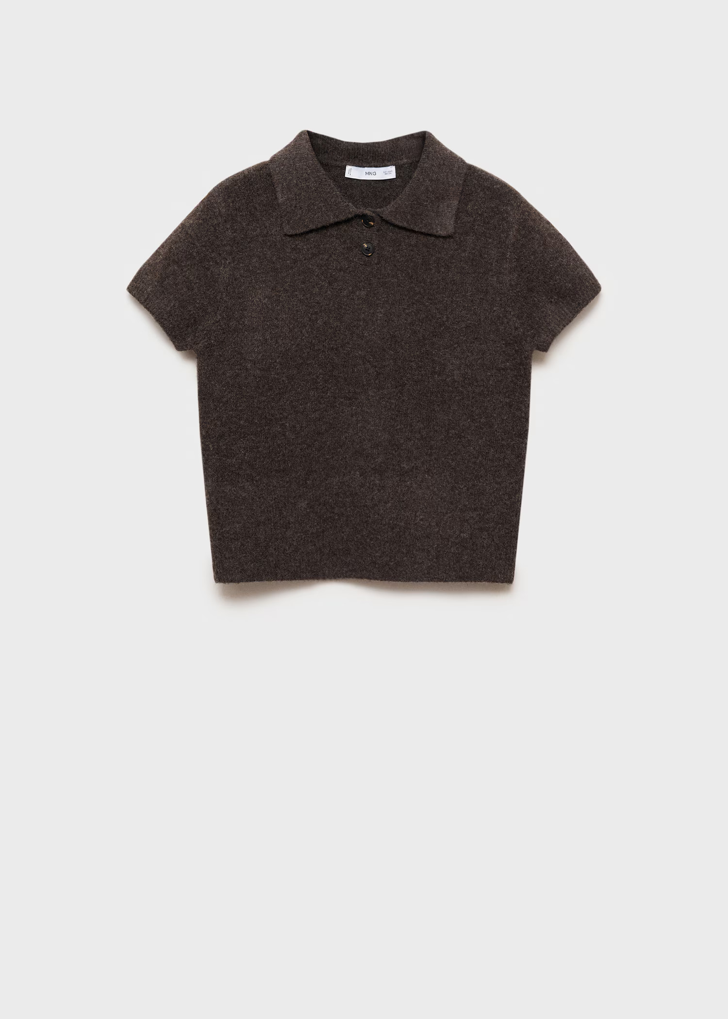 Short-sleeved polo-neck sweater - Women | MANGO United Kingdom | MANGO (UK)