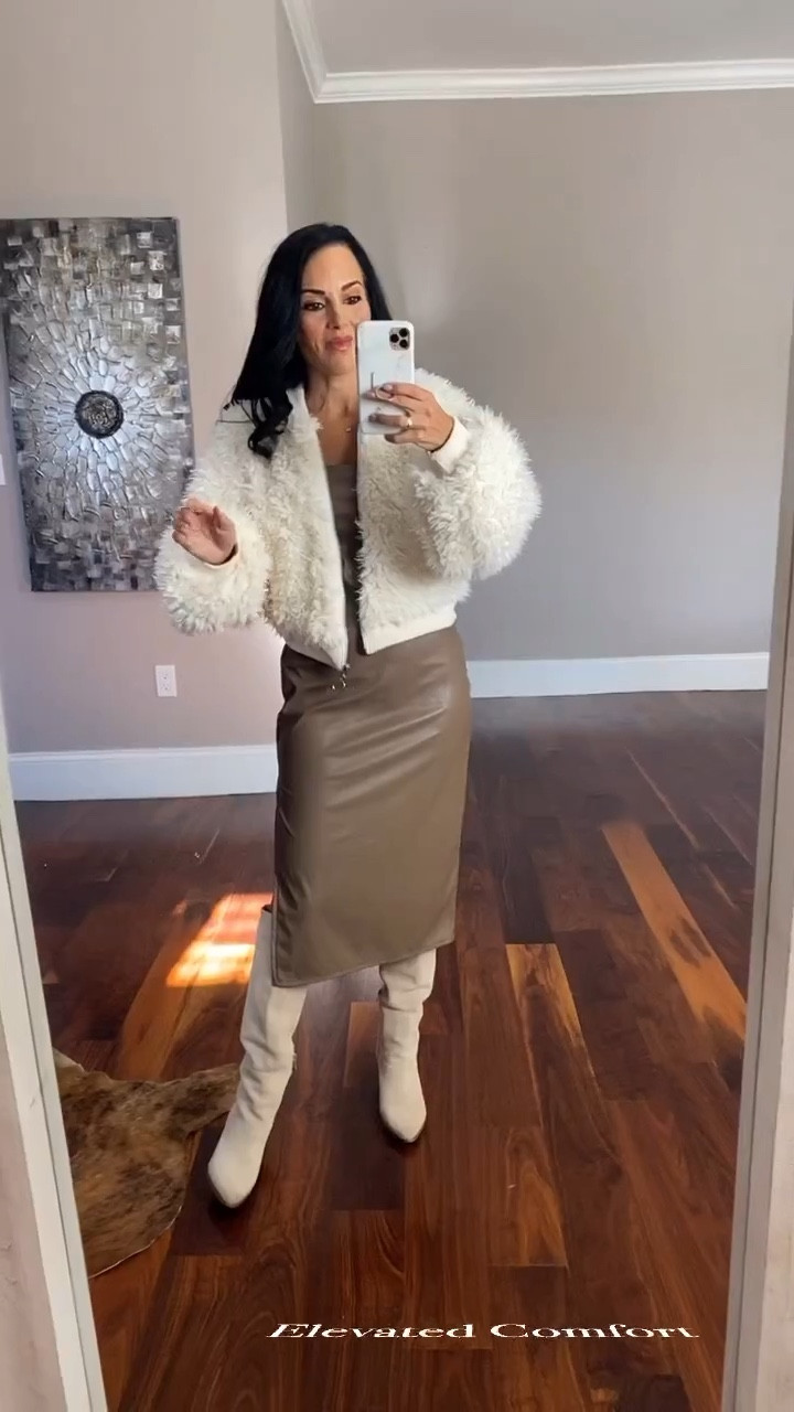 Vegan leather dress and faux fur jacket 30% off 

#LTKsalealert #LTKunder50 #LTKstyletip