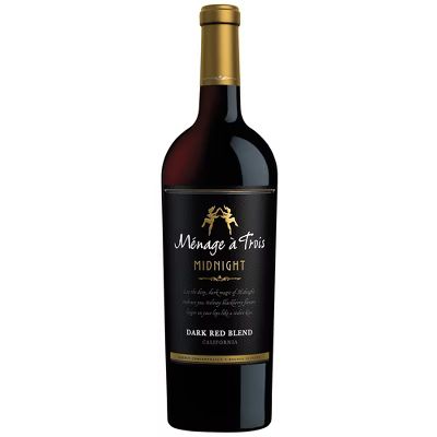 Ménage à Trois Midnight Red Blend Wine - 750ml Bottle | Target