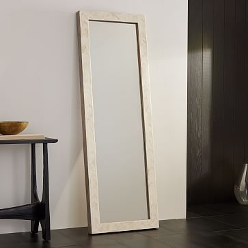 Parsons Bone Inlay Floor Mirror - 72&quot; | West Elm (US)