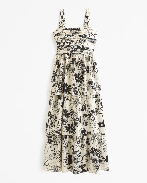 Emerson Tiered Maxi Dress | Abercrombie & Fitch (US)