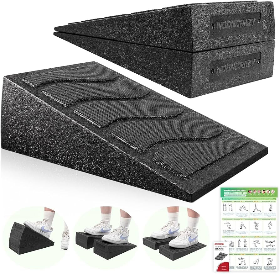 Slant Board for Calf Stretching, 5 Adjustable Angles Incline Board for Squat Wedge, 480 lbs Weigh... | Amazon (US)
