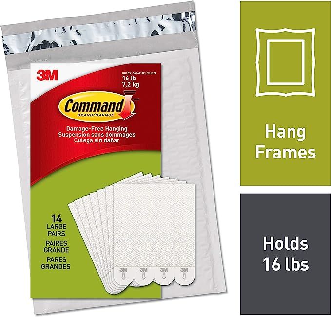 Command (PH206-14NA) Picture Hanging Strips, Decorate Damage-Free, 14 pairs (28 strips), Indoor U... | Amazon (US)