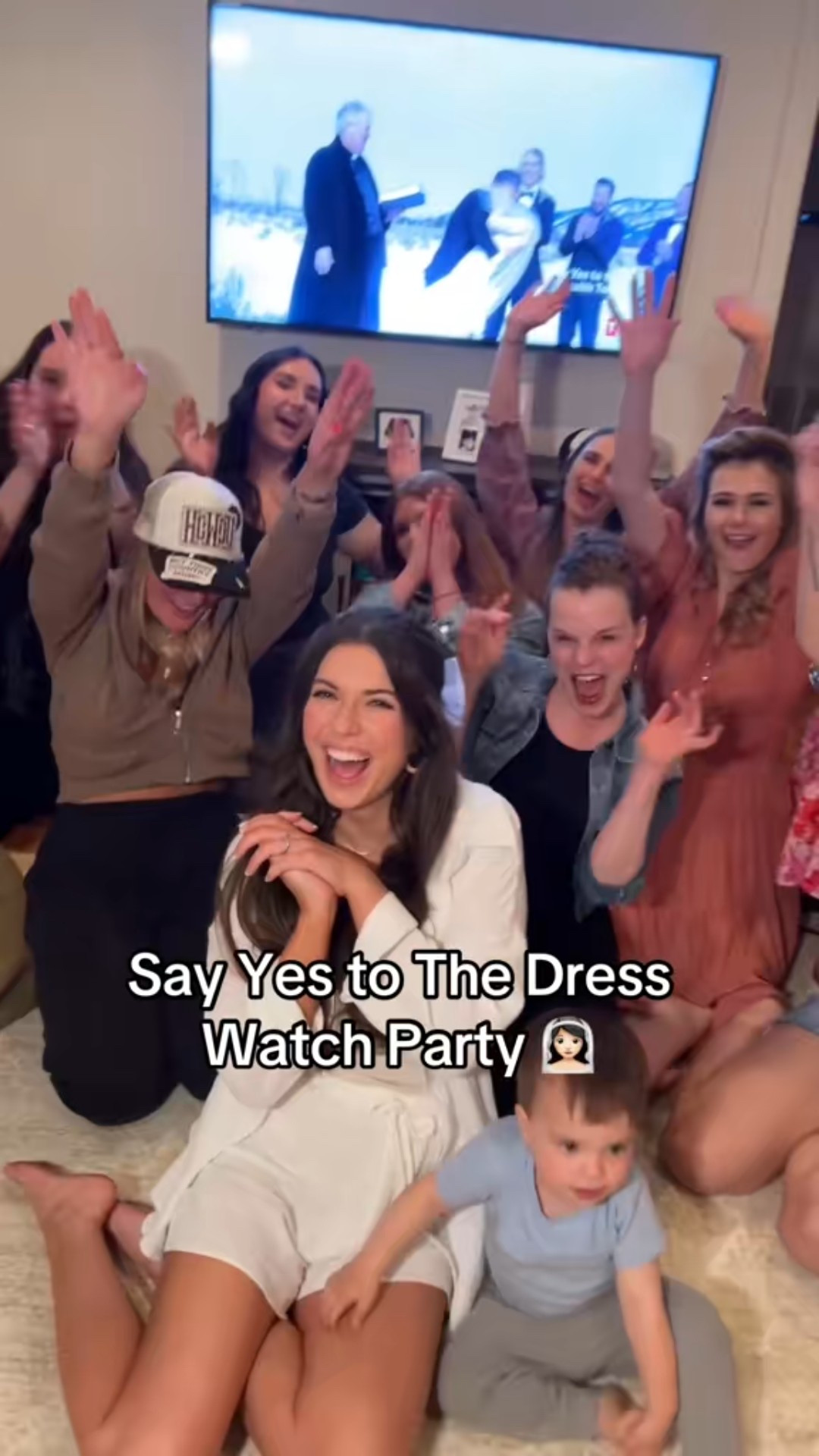 Had the best time ever watching my wedding episode of Say Yes to The Dress with my girls!!! 

White short set, button up, bridal casual 

#LTKWedding #LTKParties #LTKStyleTip