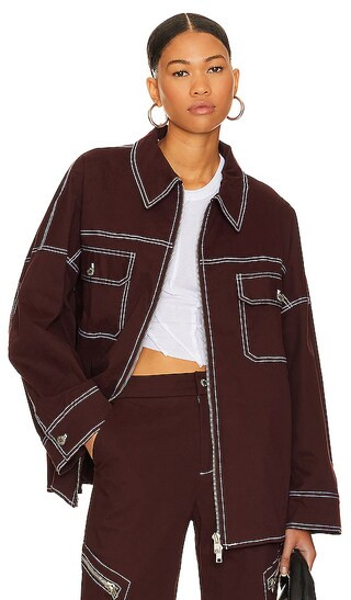 Vaeda Jacket in Plum | Revolve Clothing (Global)